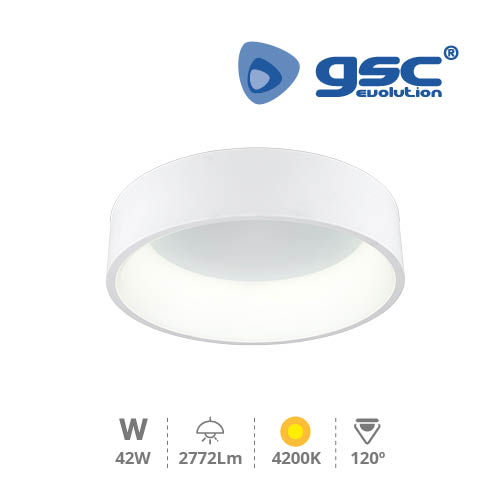 Plafonnier LED Arum 42 W 4200K Blanc