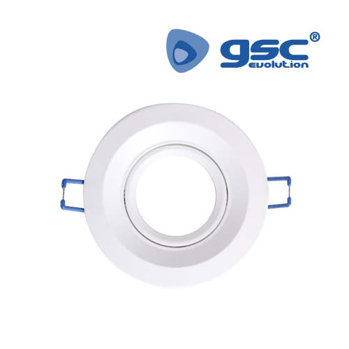 Downlight encastrável orientável redondo Branco
