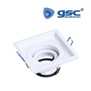 Downlight encastrável orientável quadrado Branco