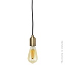 Porte-lampe suspendue E27 1M Vieux or
