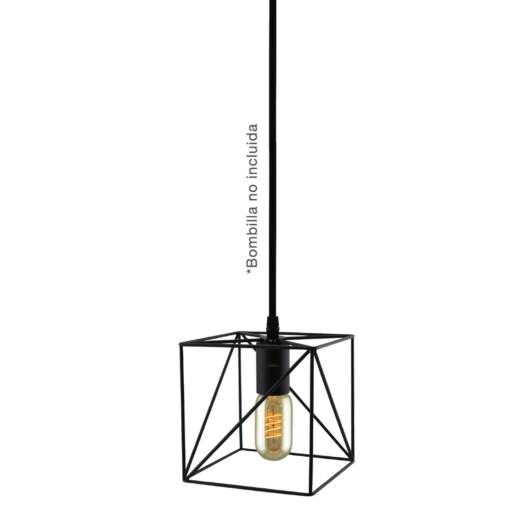 Lámpara colgante Hub E27 1M Negro