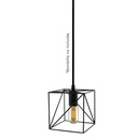 Hub pendant lamp E27 1m Black