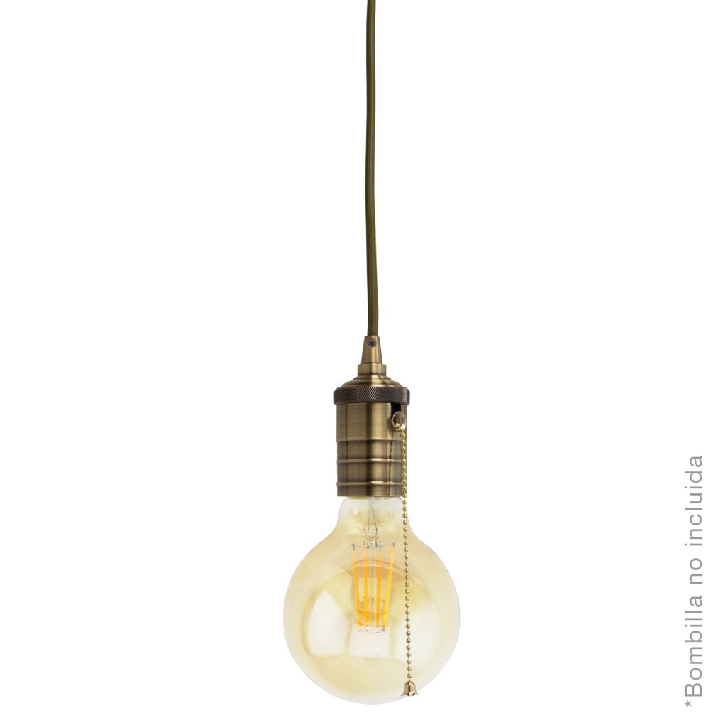 Lámpara colgante String E27 1M Oro viejo