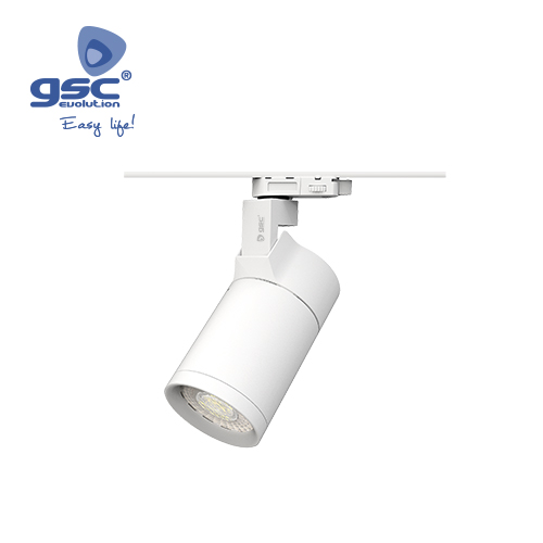 Foco carril LED 3 fases 30W 4000K Blanco