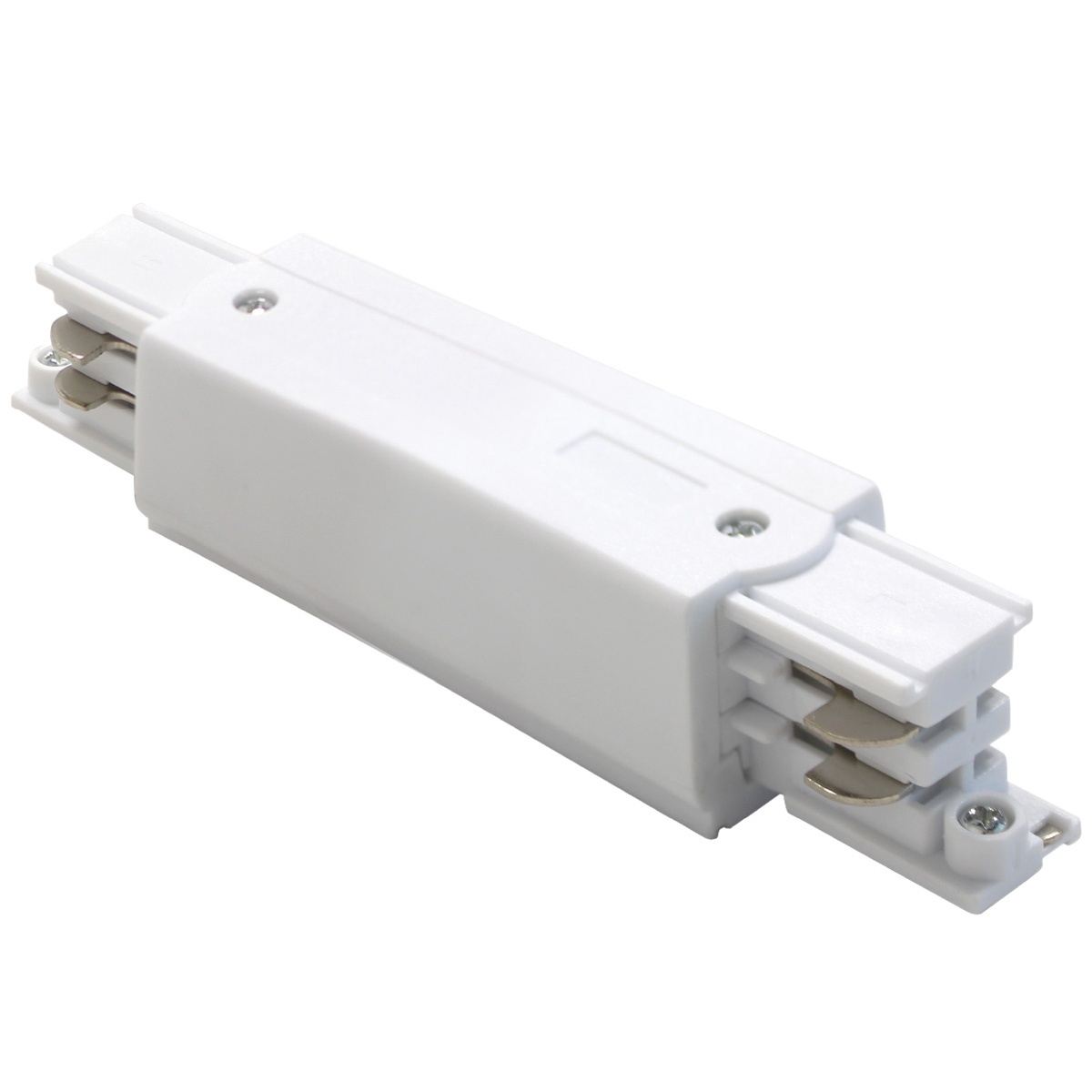 Conector reto 3 vias para foco de carril LED Branco