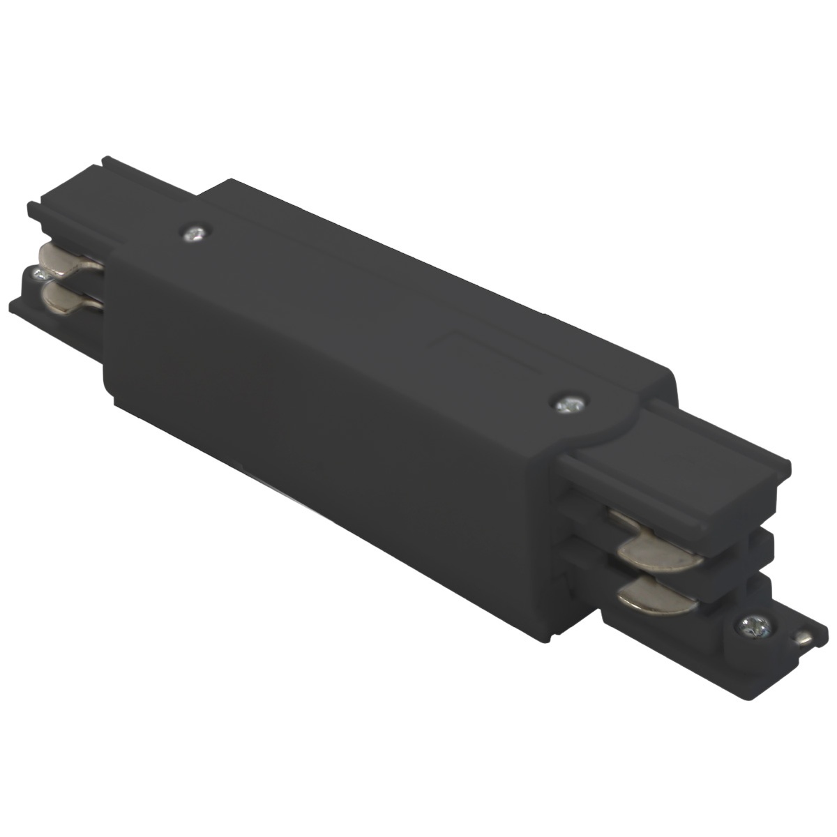 Connecteur droit 3 voies pour spot rail LED Noir