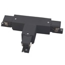 3 Way T shape connector for LED rail spotlight Black