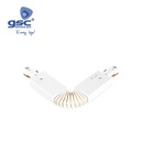 3 Way flexible shape connector for LED rail spotlight White