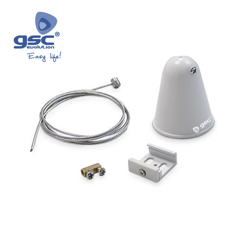Kit suspension pour spot rail LED Blanc