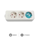 [000800223] 3 way socket Mega Serie without cable