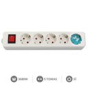 [000800228] 5 way socket with switch Mega Serie without cable