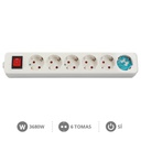 [000800230] 6 way socket with switch Mega Serie without cable