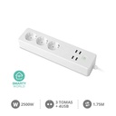 Base multiple inteligente 3T+ 4 USB (3x1.5mm) 1,75M