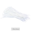 Bolsa 100u bridas 100% nylon 140x3.6mm Natural