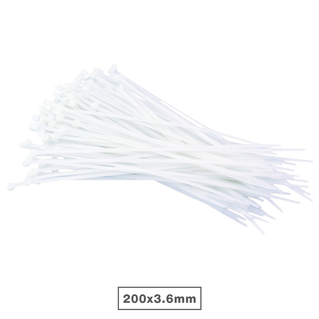 Pack 100 Unidades Bridas 200x3.5mm Natural