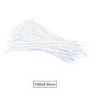 Bolsa 100u bridas 100% nylon 130x2.5mm Natural