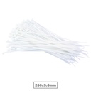 Pack of 100pcs cable tie 250x3.5mm Natural