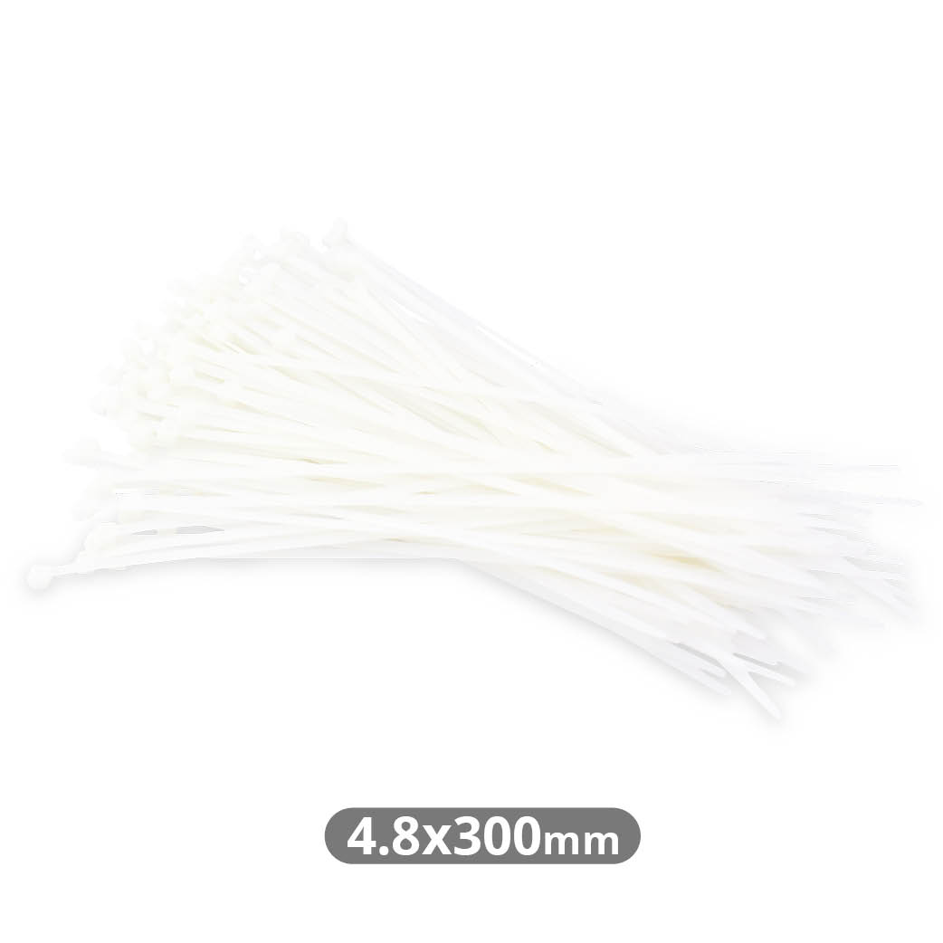 Pack of 100pcs cable tie 300x4.8mm Natural