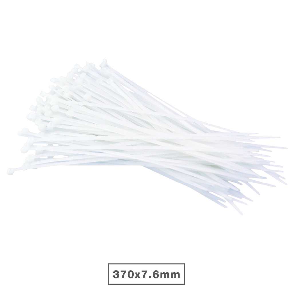 Pack of 100pcs cable tie 370x7.9mm Natural