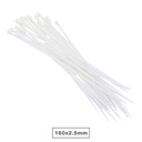 Pack of 25pcs cable tie 160x2.5mm Natural