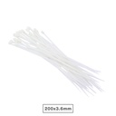 Bolsa 25u bridas 100% nylon 200x3.6mm Natural