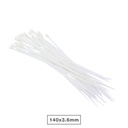 Pack of 25pcs cable tie 140x3.5mm Natural