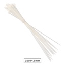 Bolsa 25u bridas 100% nylon 250x4.8mm Natural