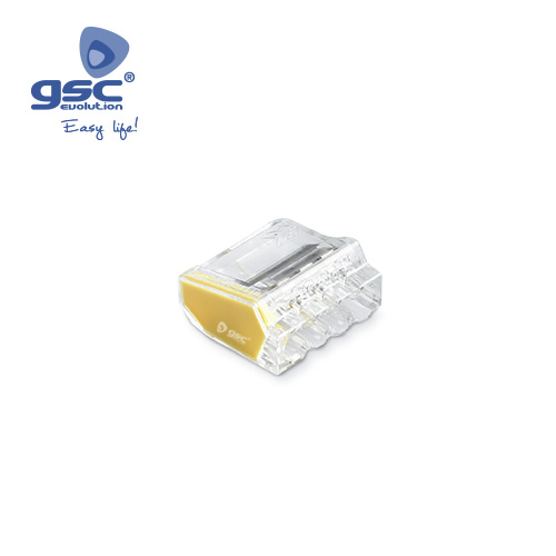 Bolsa 5u Conector empalme 4 vias 0.5-2.5mm Amarillo