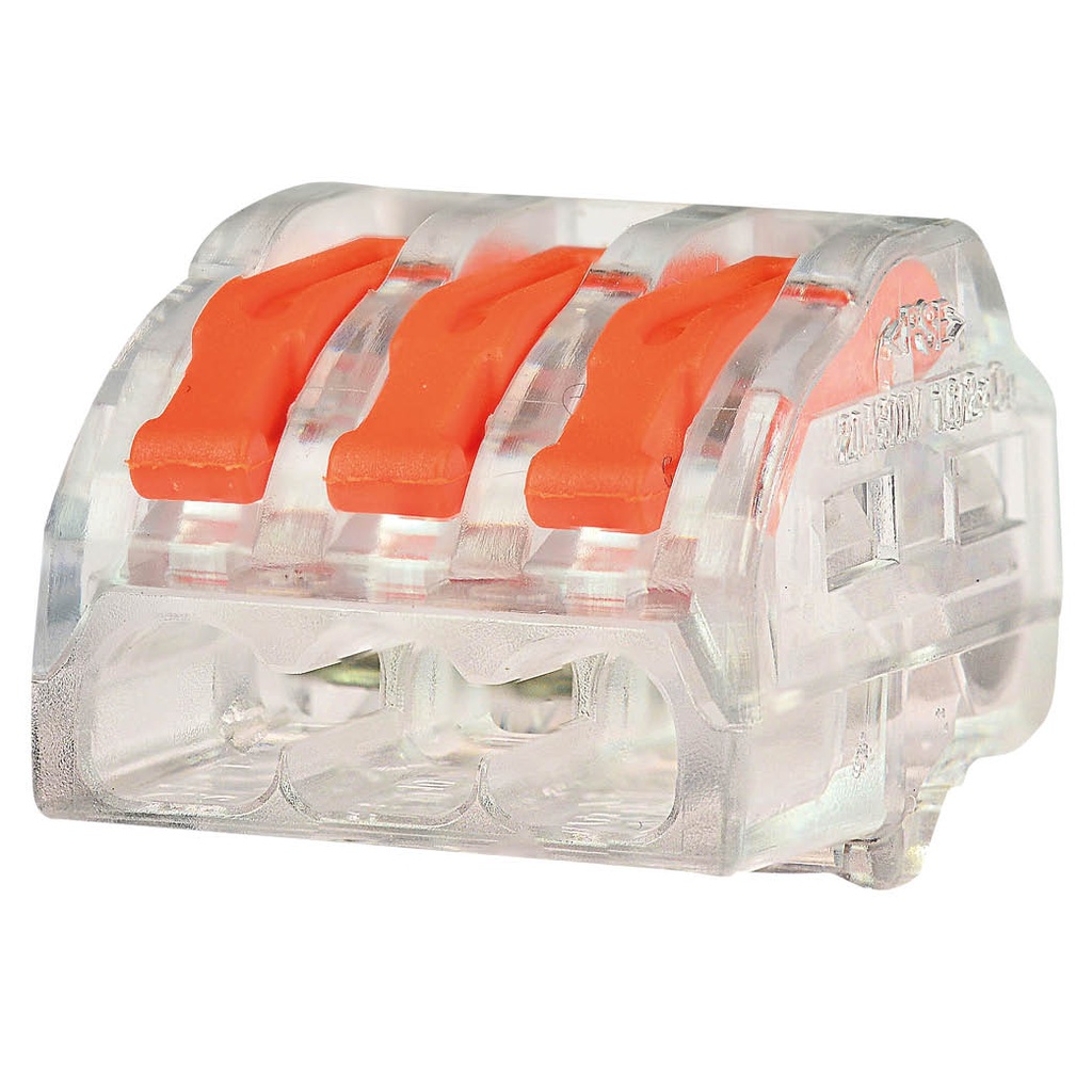 Sachet 5 u Connecteurs d’épissure 3 prises 0,75-2,5 mm
