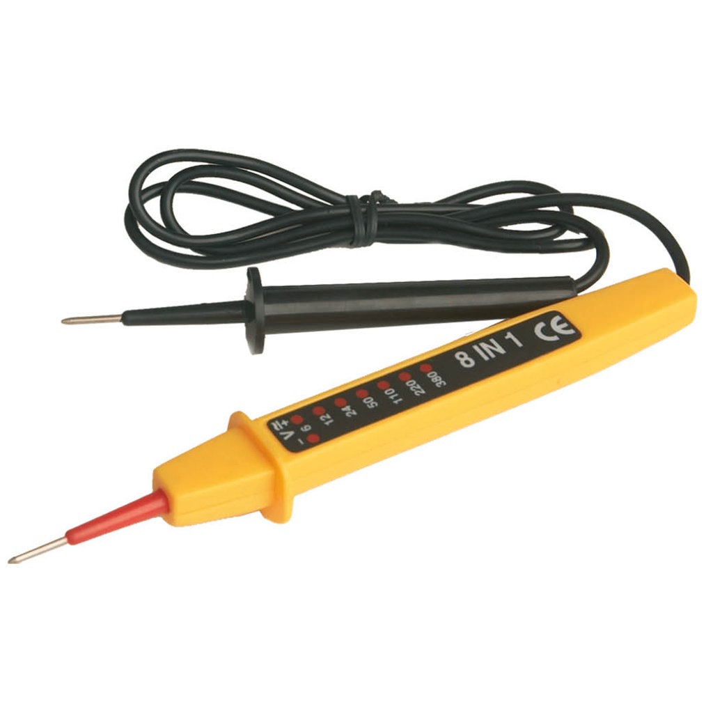 Comprobador de voltaje 6, 12, 24, 50, 110, 220 y 380V