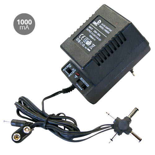 Alimentador de corrente CA/CC Universal 1000 mAh