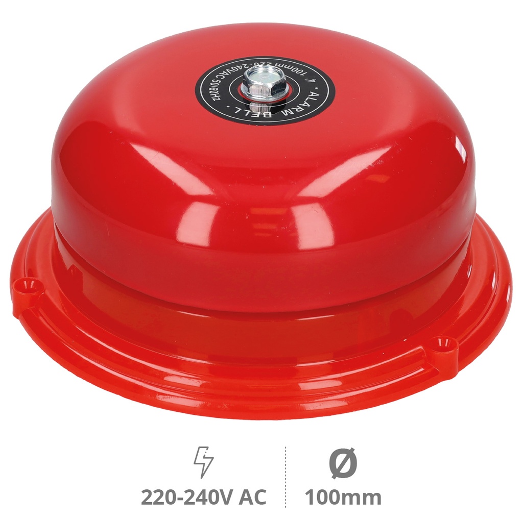 Campainha industrial eletromecânica 10cm diámetro 86db 230V
