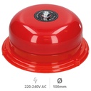 Timbre campana industrial electromecánico 10cm diámetro 86db 230V