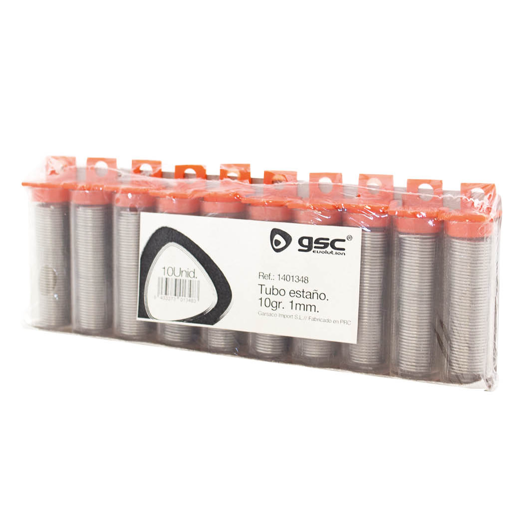 Pack 10 tin tubes at 60% 10gr 1mm