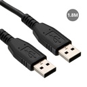 Male USB to male USB 2.0 - 1,8M