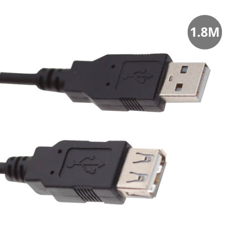 Cable USB macho a USB hembra 2.0 - 1.8M