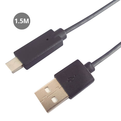 Male USB to male USB C 2.0 - 1,5M