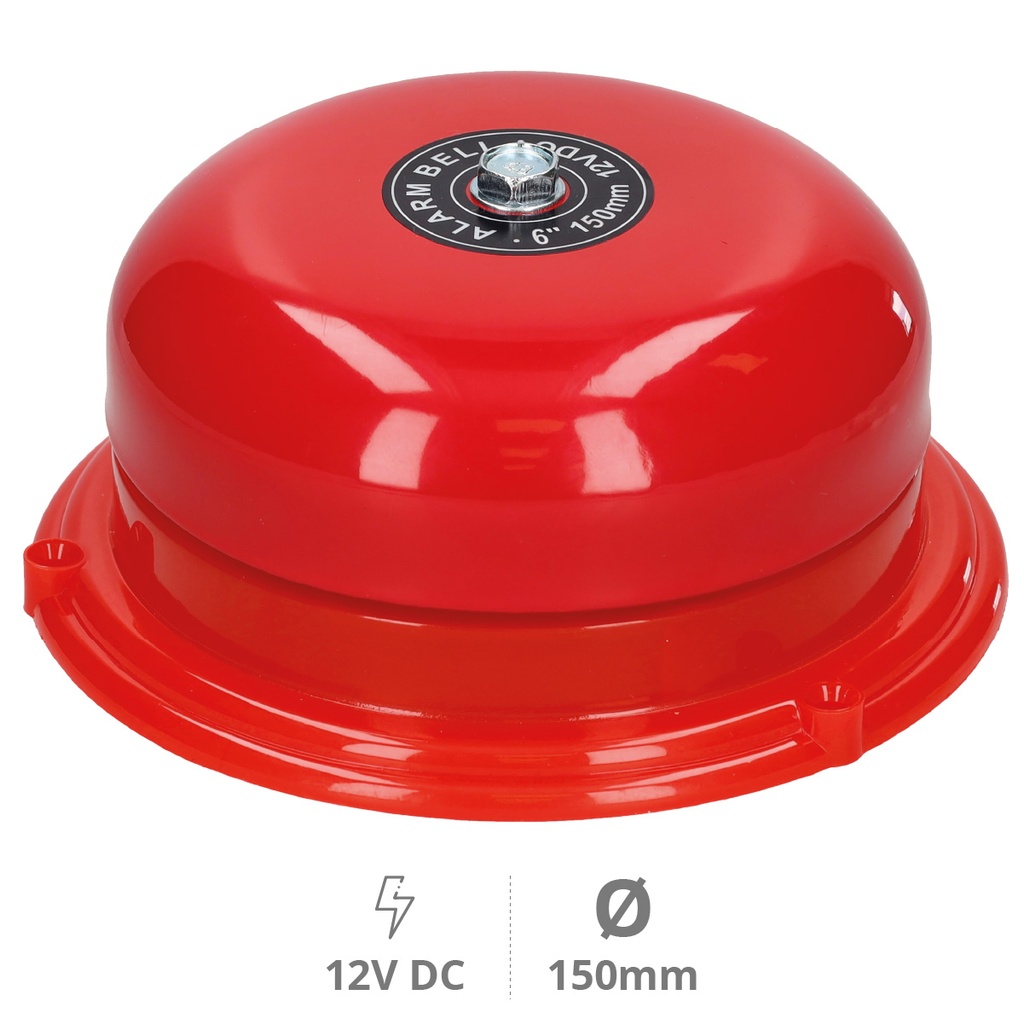 Campainha industrial eletromecânica 15 cm diâmetro 86 db