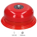 Sonnerie industriel électromécanique 15cm diamètre 86 db