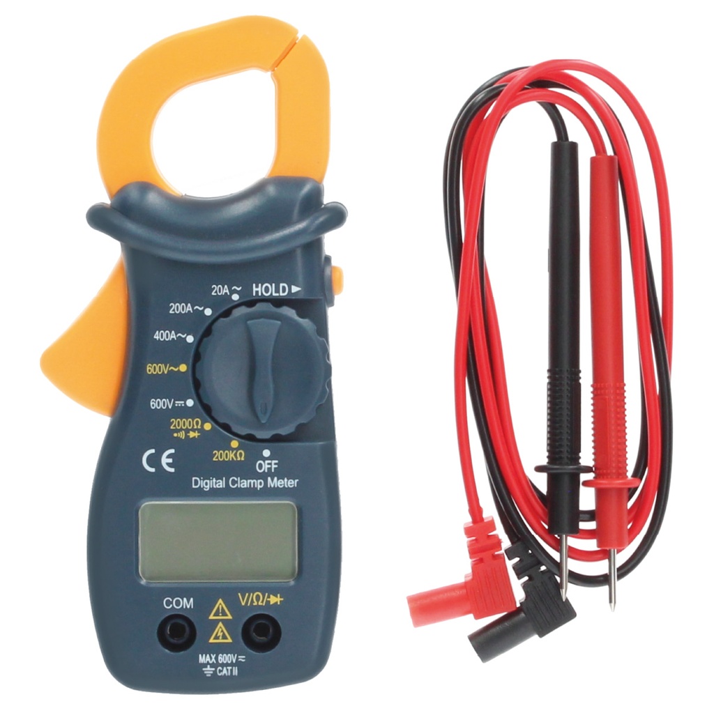 Minimultímetro digital com pinça de pontas e cabo