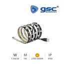 Bande LED USB 1 M pour TV 7,2 W/M IP44 2700K-3000K