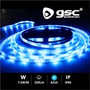 Rolo 5 m LED SMD5050 (7,2 W) Azul IP65 24 V