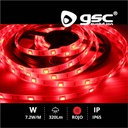 5M 7,2W LED strip SMD5050 red IP65 24V