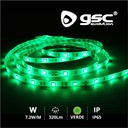 Rollo 5M LED SMD5050 (7.2W) Verde IP65 24V