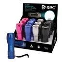 9LEDs aluminum flashlight - 12pcs display box