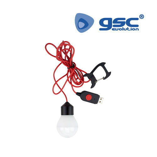 Lanterne USB 2,6 W avec crochet et aimant