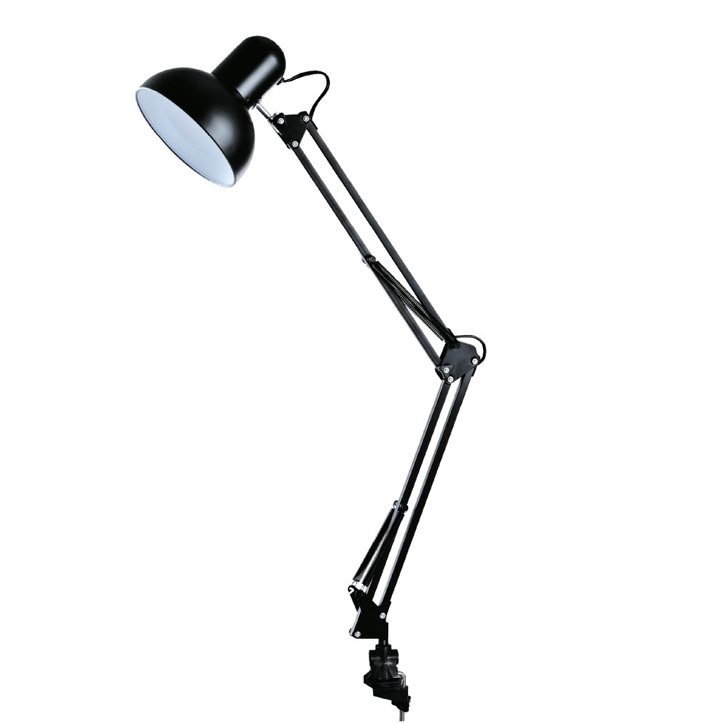 Candeeiro de mesa com pinça E27 40W Branco