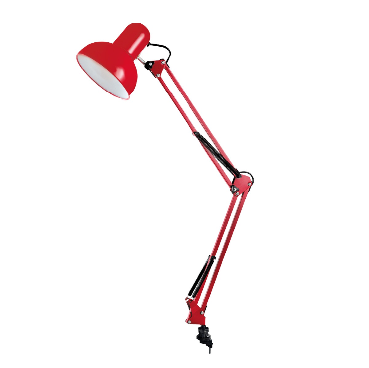 Clip desk lamp E27 40W- red
