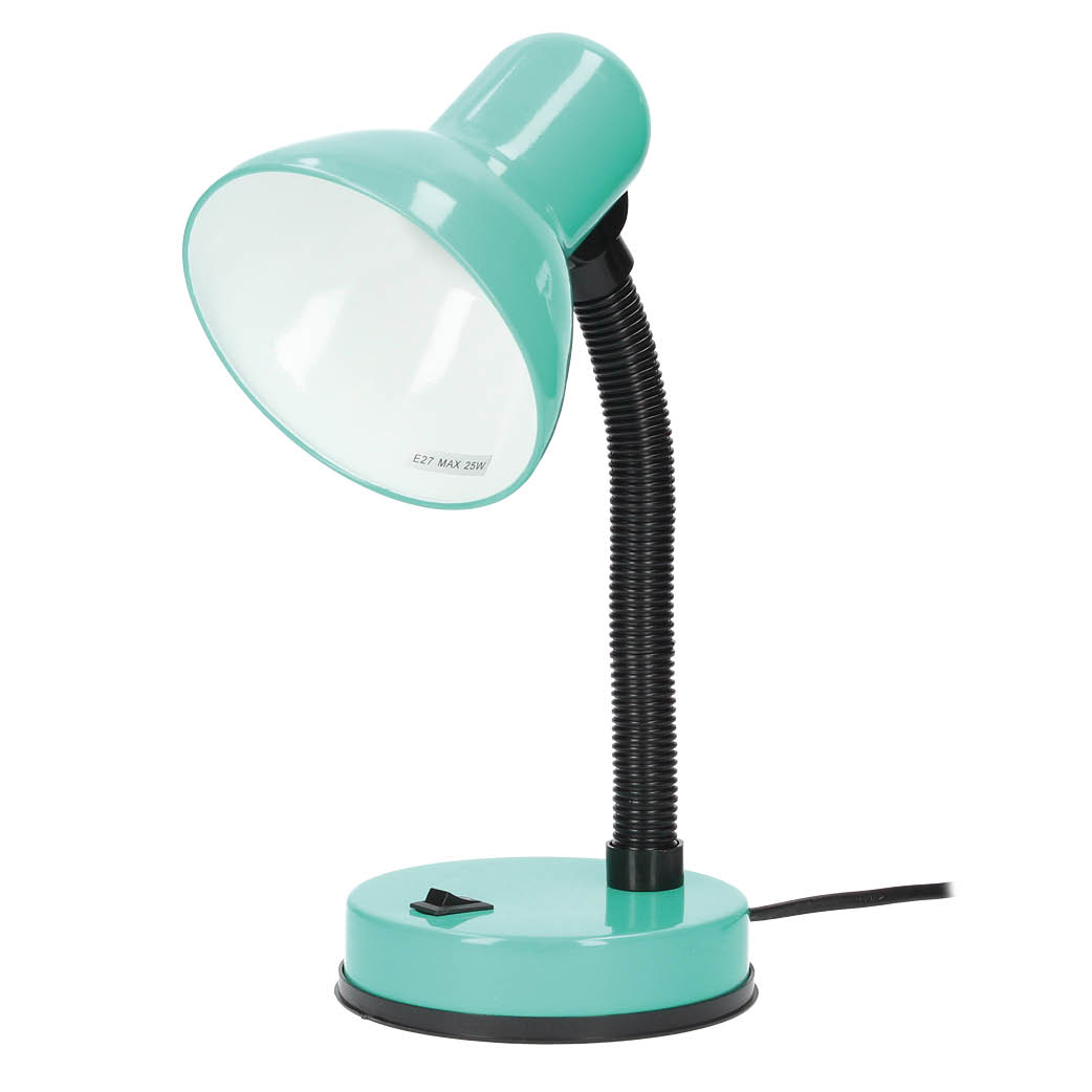 Lampe de bureau à bras articulé Bell E27 Turquoise