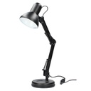 Lampe de bureau à bras articulé tradition E27 40 W- Noire